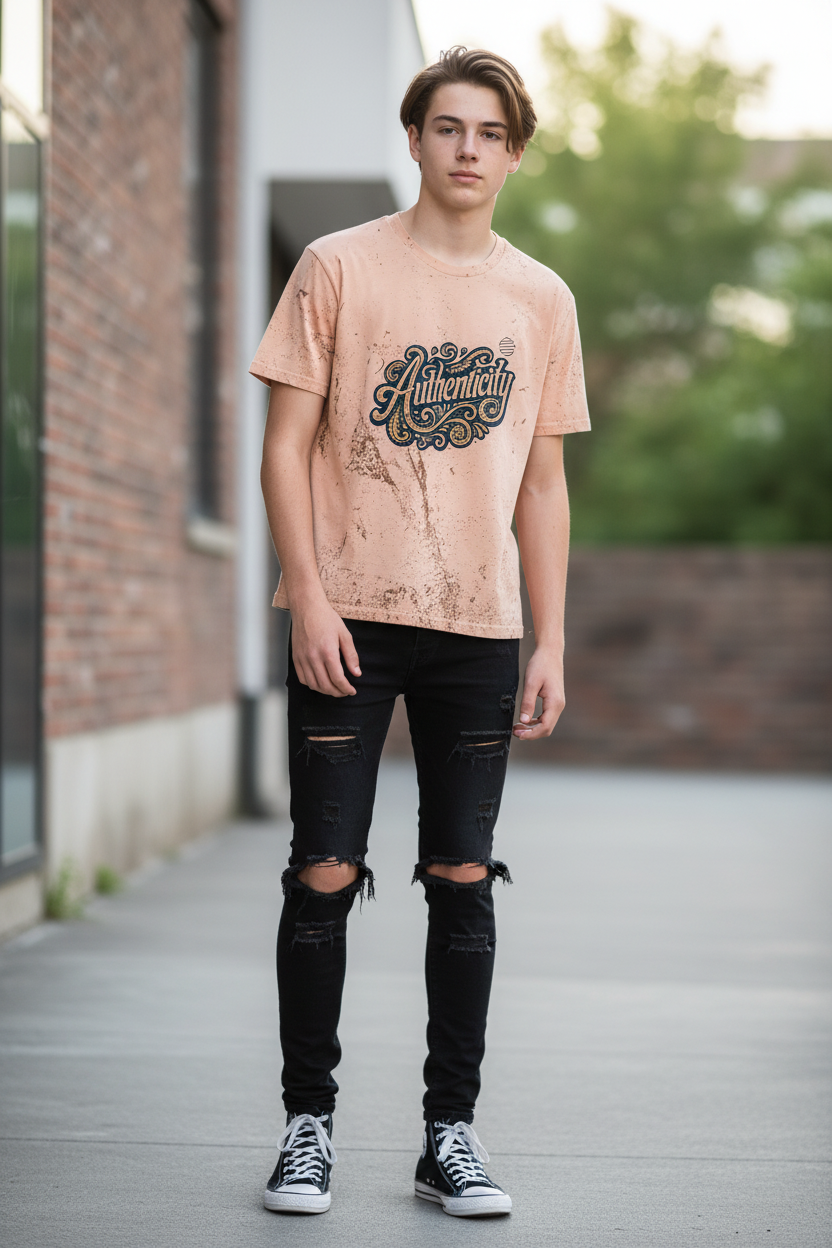 Youth 'Authenticity' Vintage Graphic T-Shirt — Original Era Retro Tee