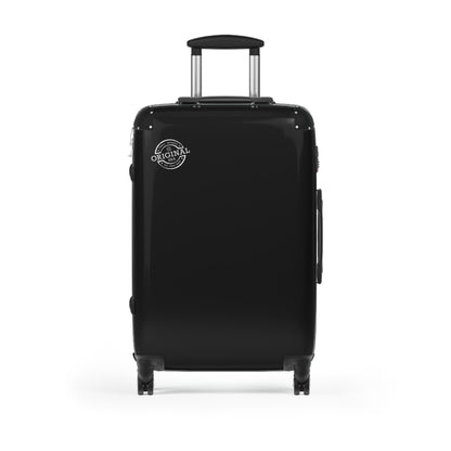 Classic Black Carry-On Suitcase – Lightweight Hardshell Travel Luggage with Spinner Wheels