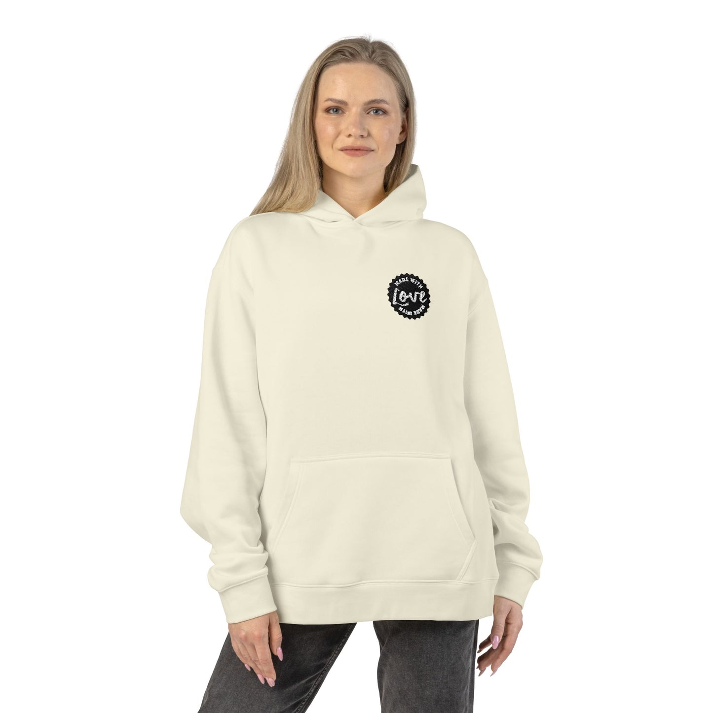 Made with Love Relaxed Hoodie — Cozy Casual Sweatshirt for Everyday Wear