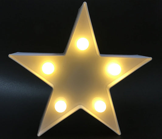 3D Star Shaped LED Table Lamp - Creative Night Light