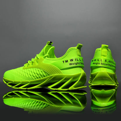 Sleek Pointed Knit Sneakers