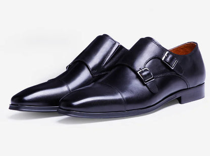 Men's Premium  Leather Monk Strap Shoes