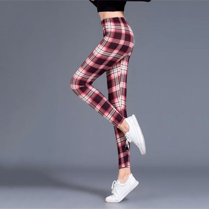 Women's Plaid Leggings Leggings