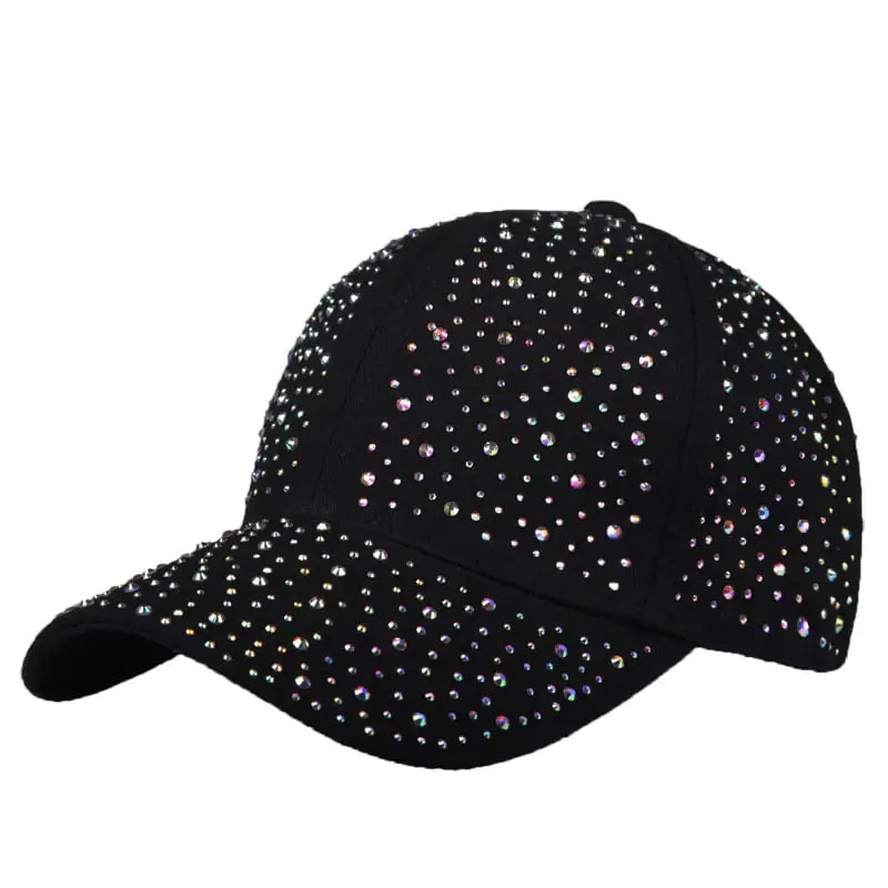 Women's Full Diamond Baseball Cap for Sun Protection