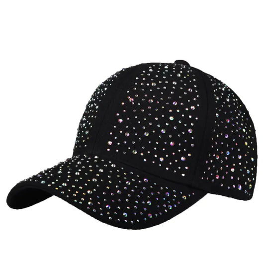 Women's Full Diamond Baseball Cap for Sun Protection