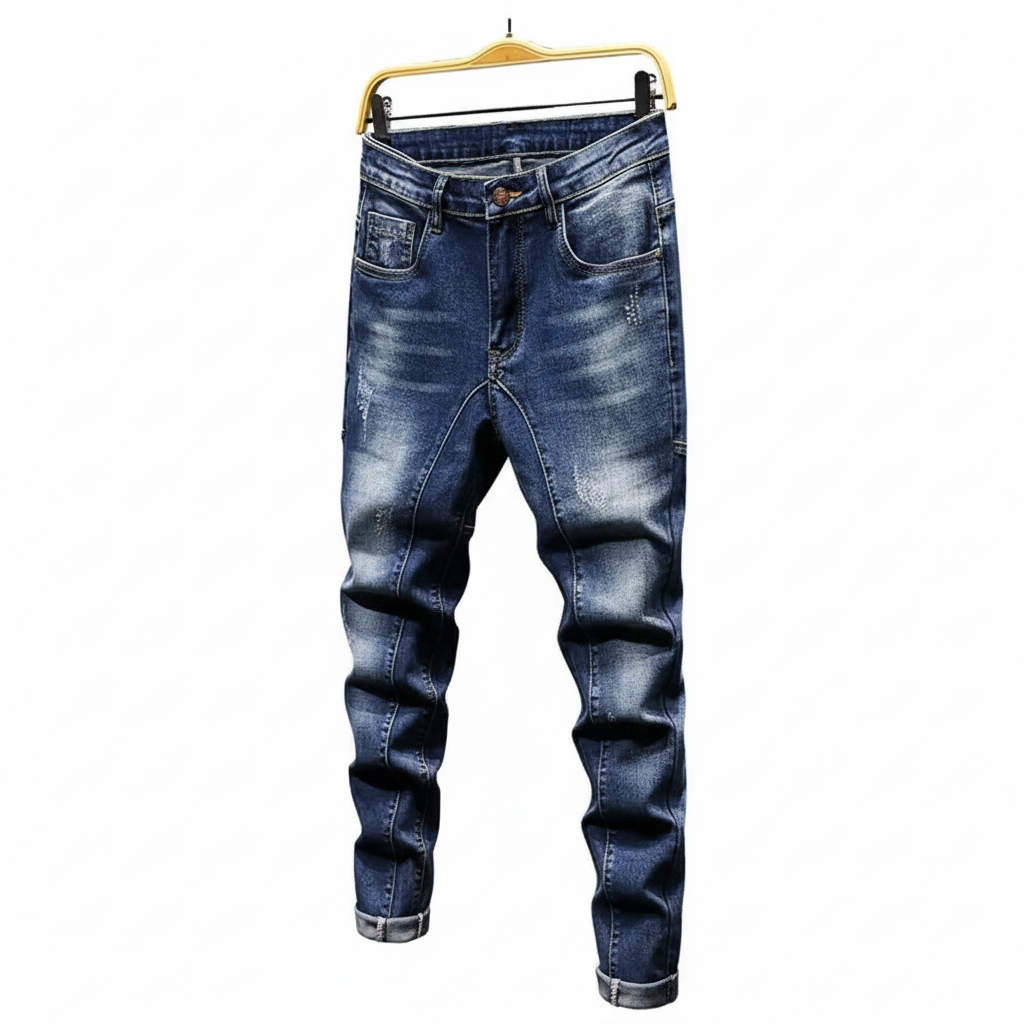 Men's Slim Black Jeans - Versatile Style