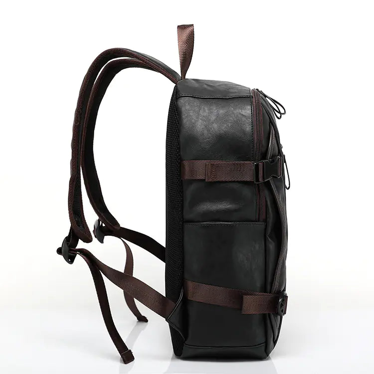 Leather Backpack and Book Bag