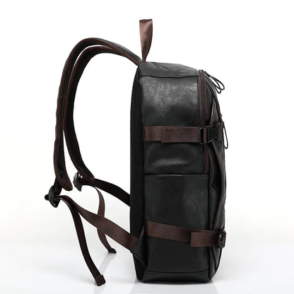 Leather Backpack and Book Bag