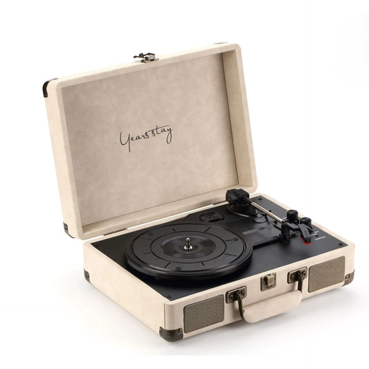 Portable Bluetooth Record Player with Vintage Case