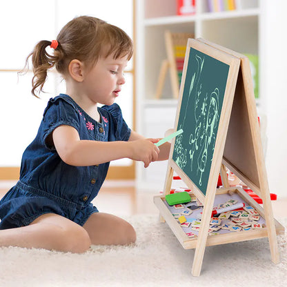 Dual-Sided Kids' Magnetic Art Easel