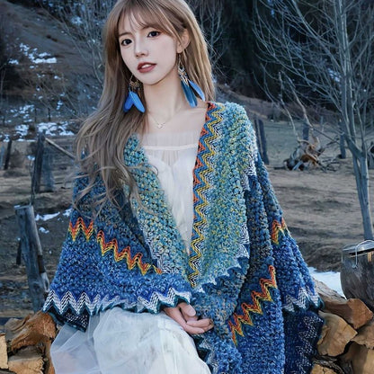 Yunnan Vintage Fringe Travel Shawl