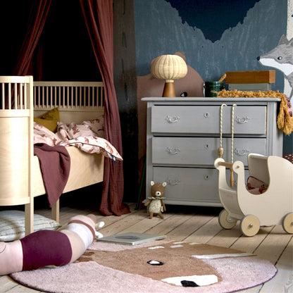 Adorable Kids' Cartoon Play Rug, Machine Washable