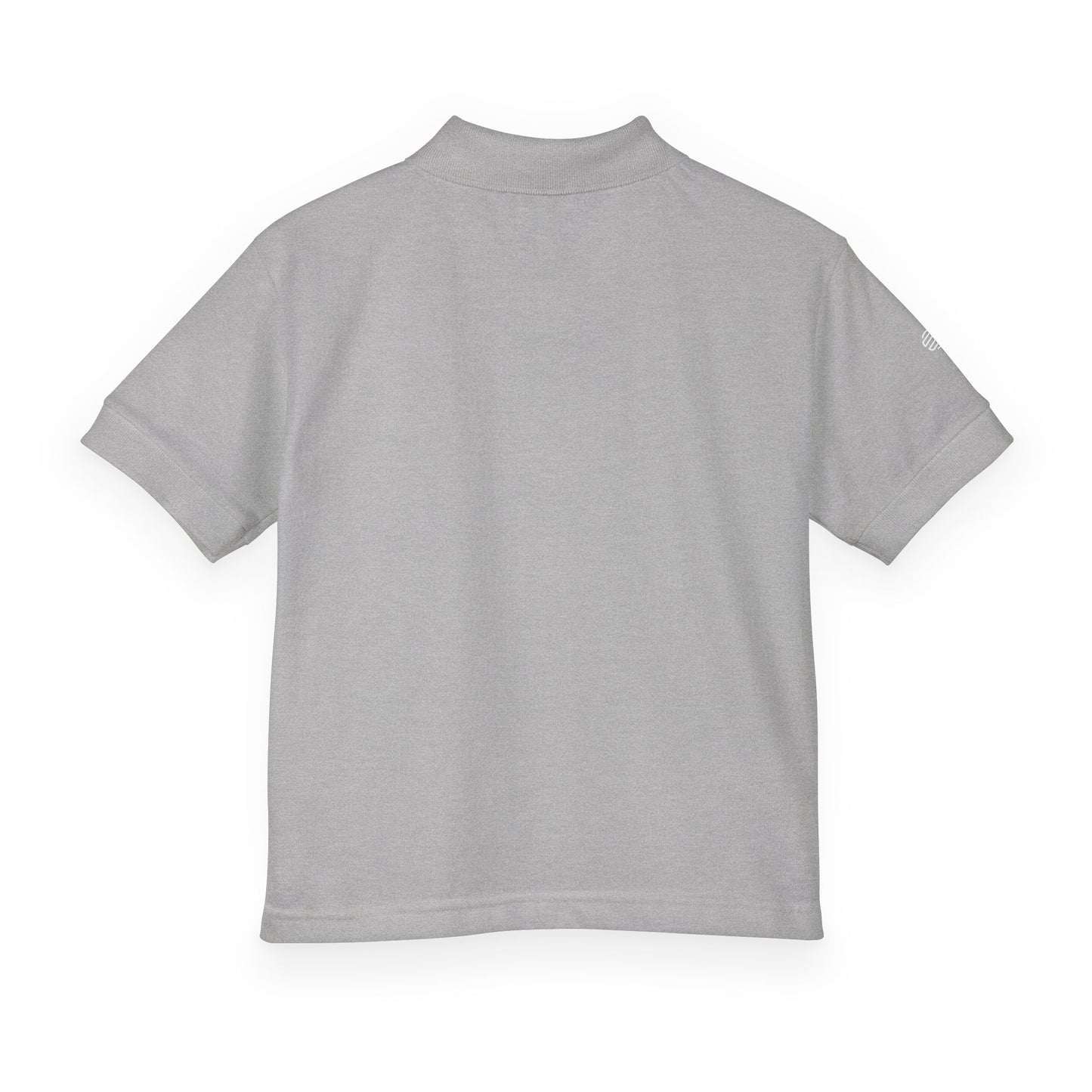 Youth Polo Shirt with 'Original' Vintage Stamp Logo — Kids School Uniform / Casual