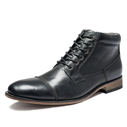 Winter High Top Leather Boots