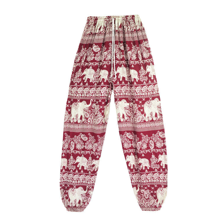 Women's Casual Laced Harem Pants