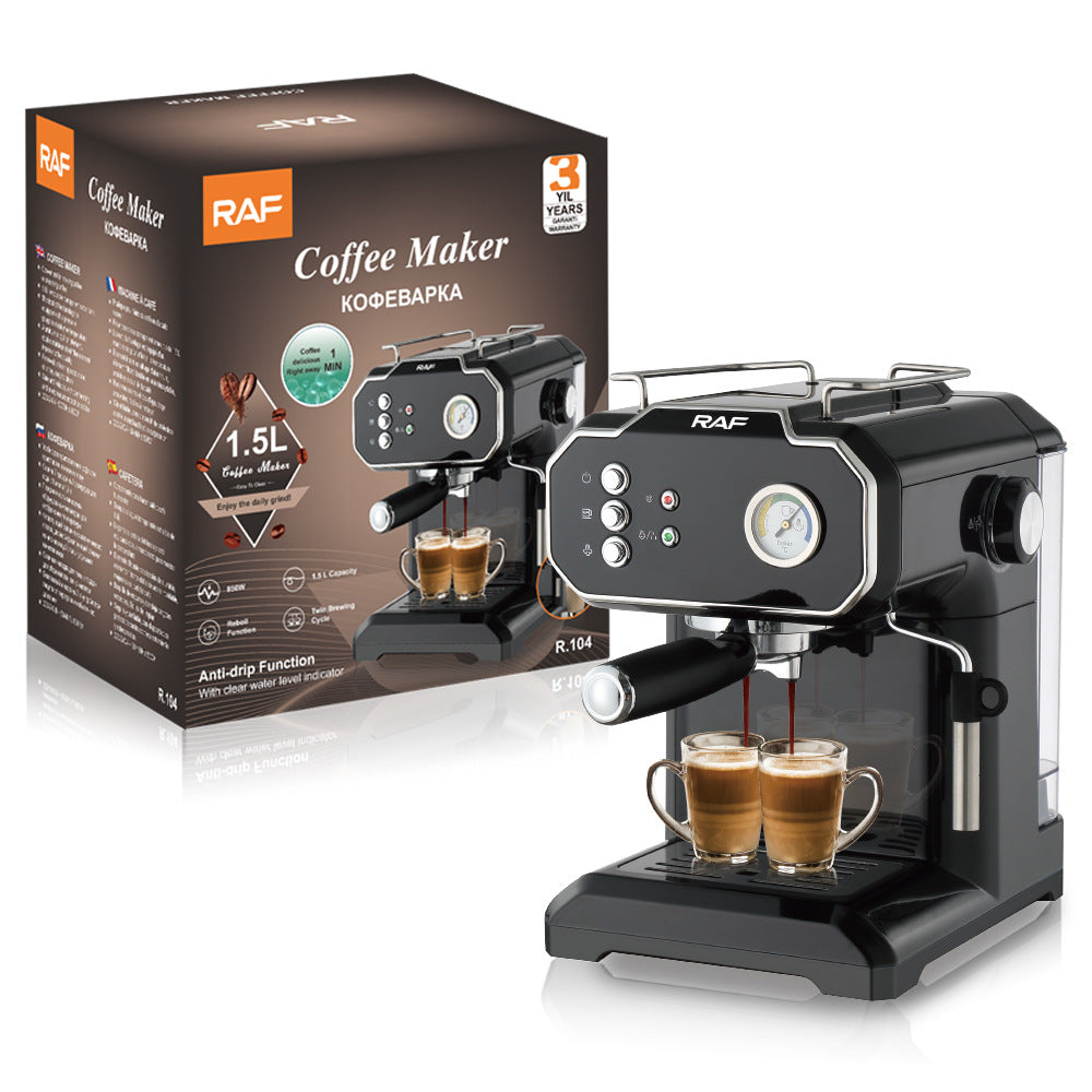 Machine Faab Small Semi-Automatic High Pressure Steam Milk Froth Coffee Machine ...