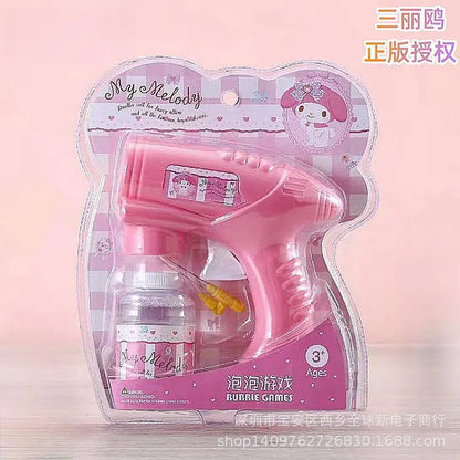 Sanrio Kids Manual Bubble Gun Cartoon Toy for Outdoor Use