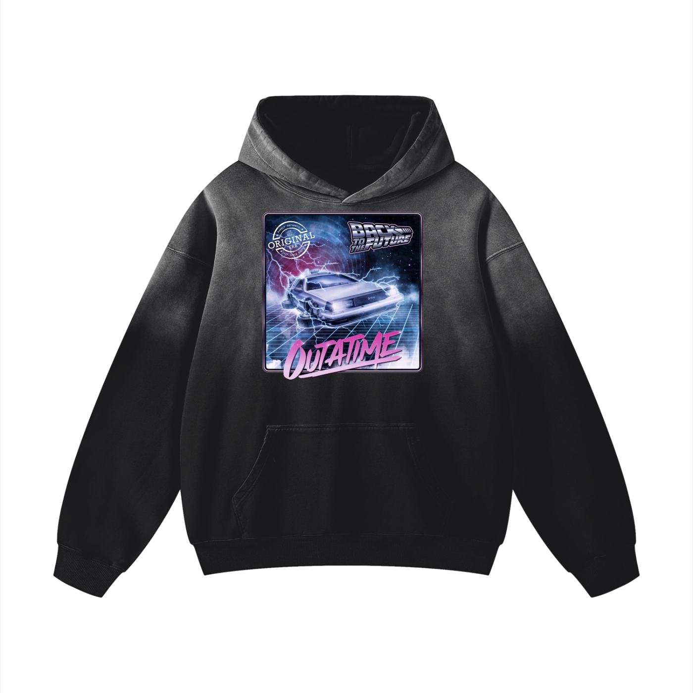 "Out of Time " Heavyweight Sunfade Oversized Hoodie