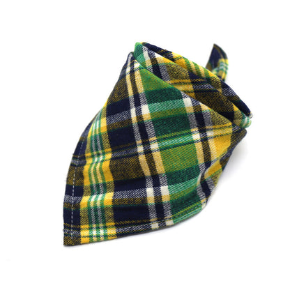 Scottish Plaid Large Baby Bib