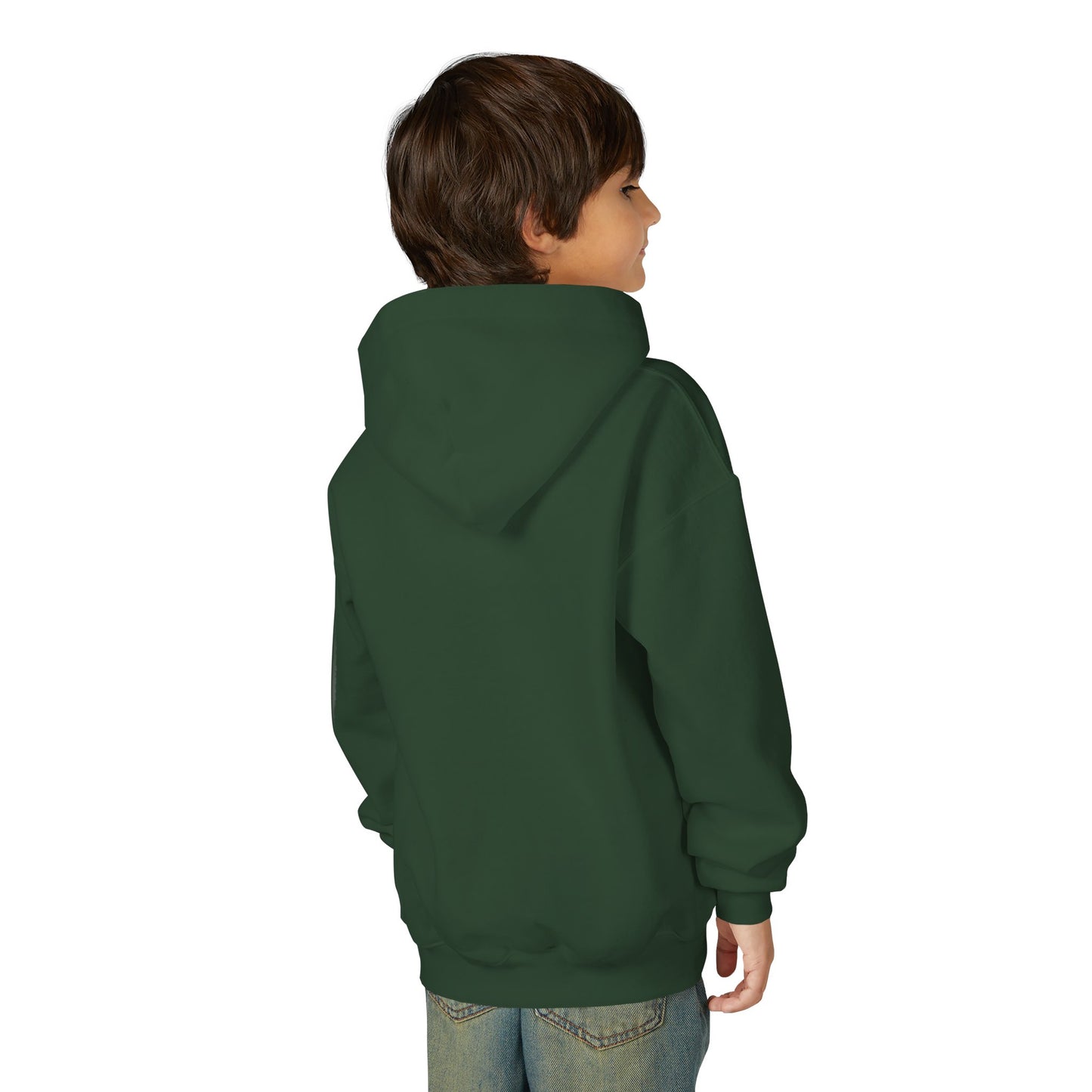 Youth Hoodie — Earth Floral Heart Graphic Kids Sweatshirt