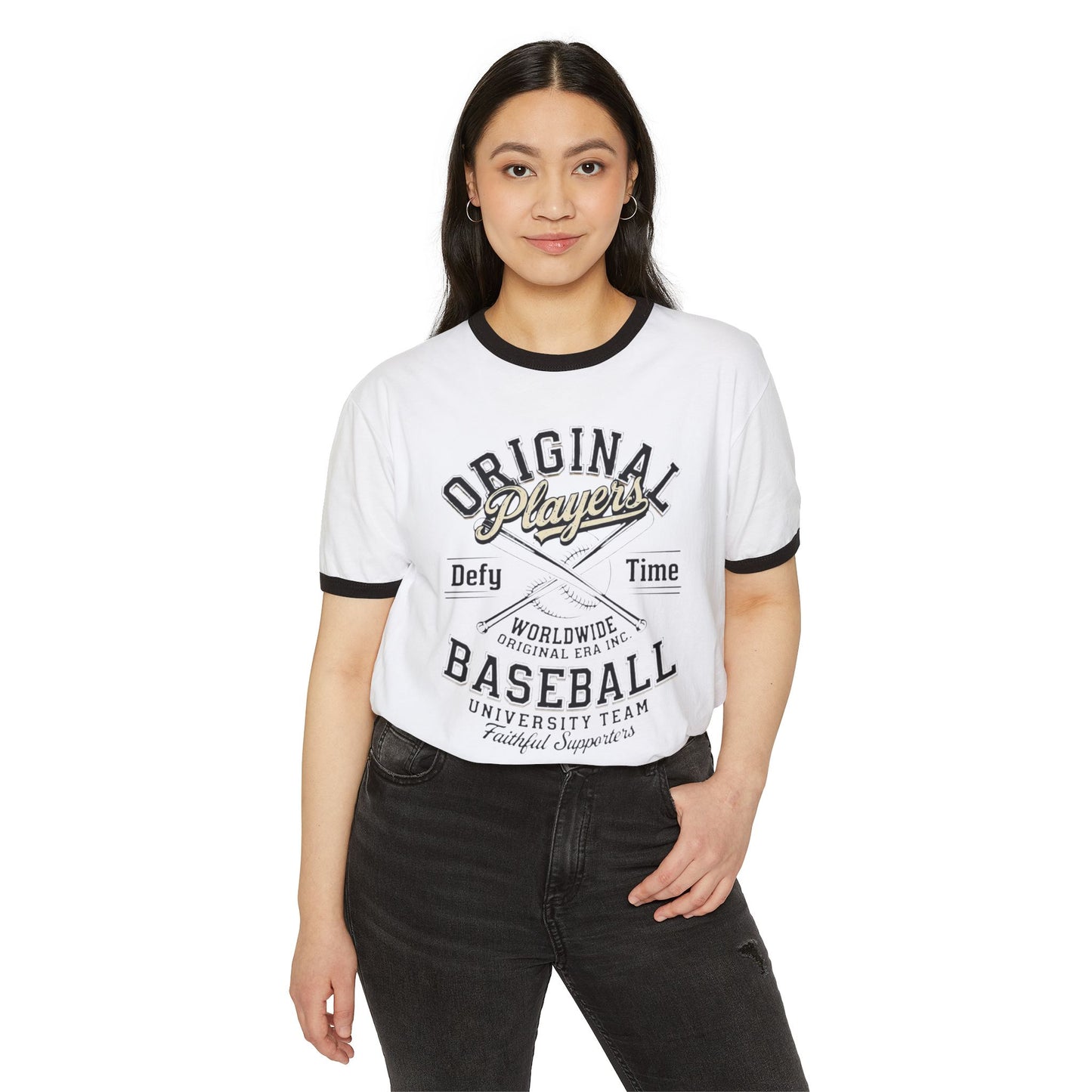 Baseball Ringer T‑Shirt — "Original Players" Vintage Athletic Tee