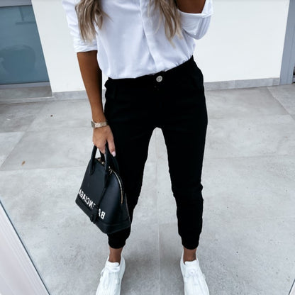 Women's Casual Cropped Trousers