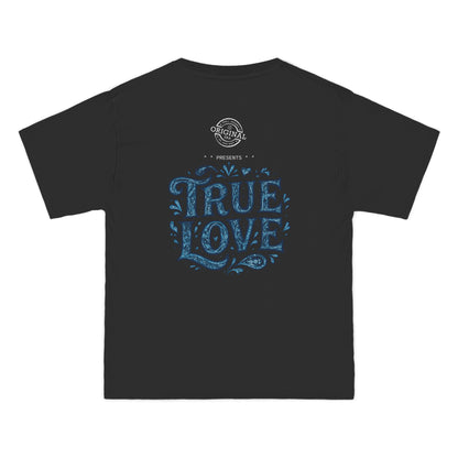 Soulful True Love Portrait T-Shirt — Romantic Couple Graphic Tee