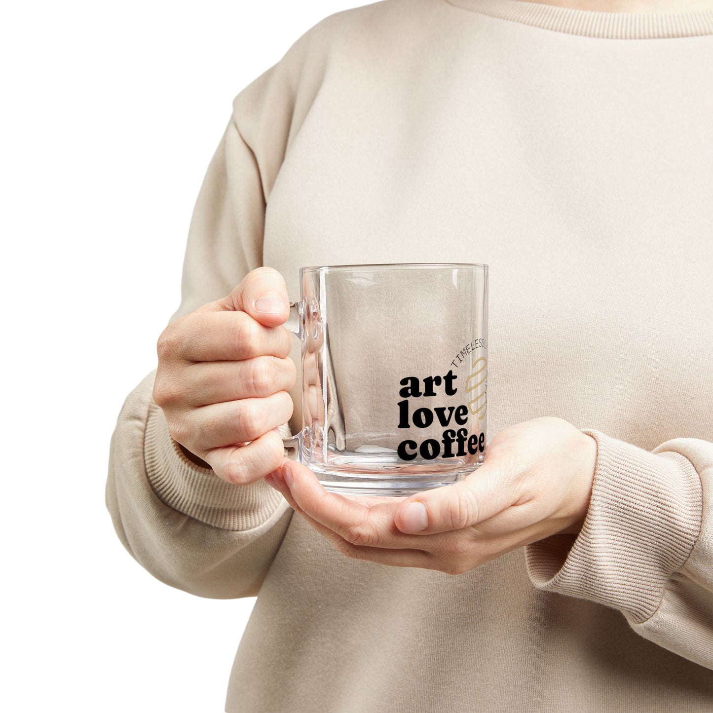 Glass Mug — Art Love Coffee 10oz Clear Coffee Mug