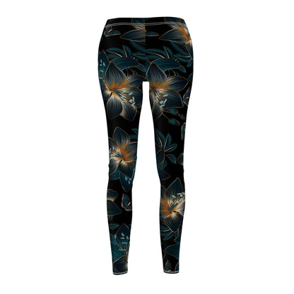 Floral Night Bloom Women's Leggings — All-Over Print