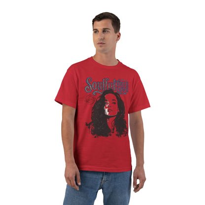 Soulful True Love Portrait T-Shirt — Romantic Couple Graphic Tee