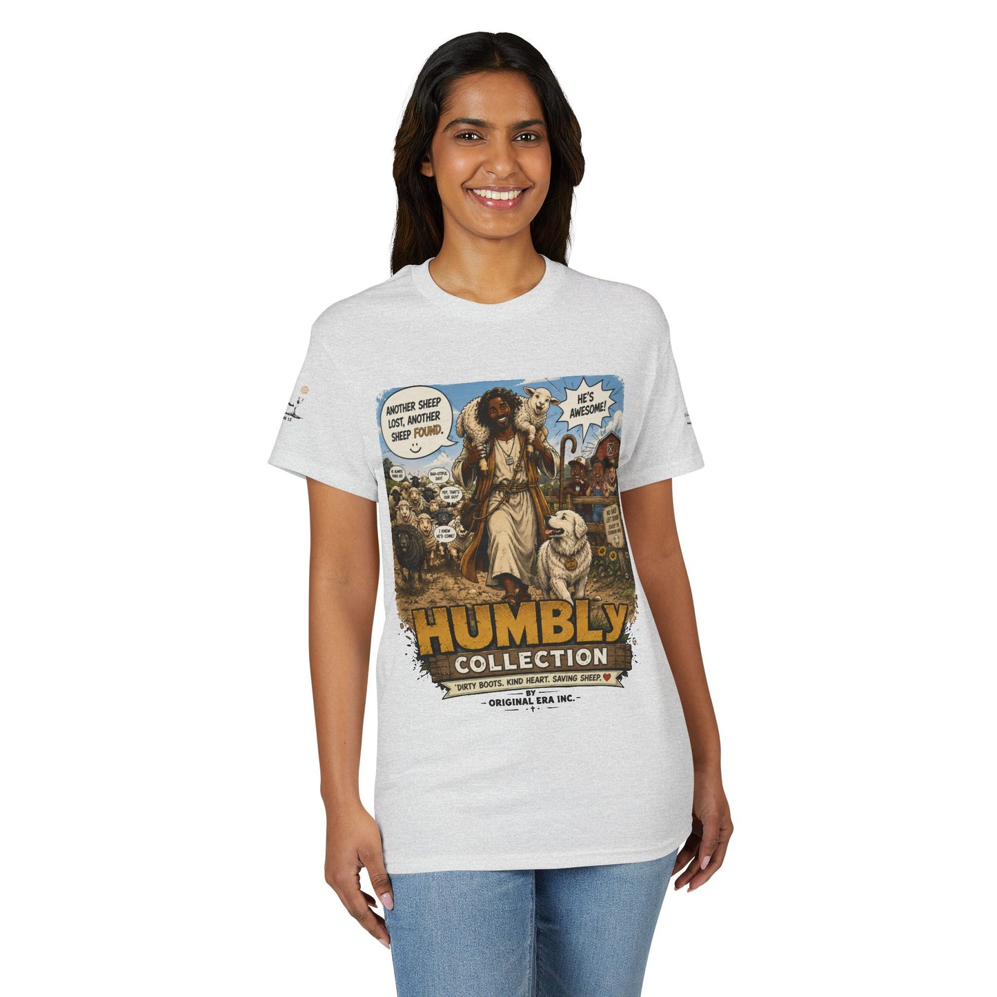 Lost & Found Sheep Graphic T-Shirt — “God Has My Back” Humble Collection