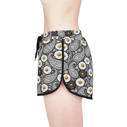 Women's Relaxed Shorts — Floral Boho Lounge & Summer Beachwear