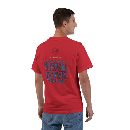 Soulful True Love Portrait T-Shirt — Romantic Couple Graphic Tee