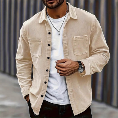 Men Spring Button Jacket Coat