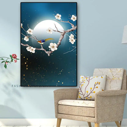 3-Piece Plum Blossom Canvas Art Set for Home Decor
