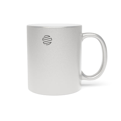 Elegant Metallic Mug | Silver & Gold Tree Design