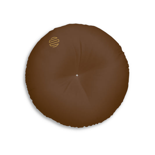 Coastal Map Round Tufted Floor Pillow