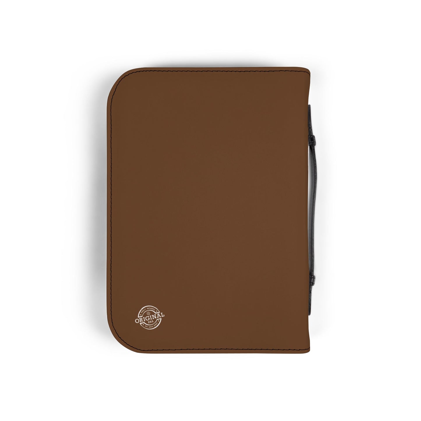 Brown Zippered "My Bible" Leather Bible Cover — Protective Carry Case for Church, Travel & Devotions