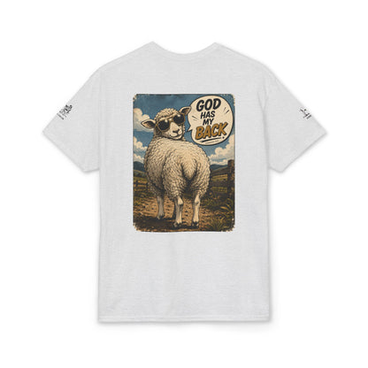 Lost & Found Sheep Graphic T-Shirt — “God Has My Back” Humble Collection