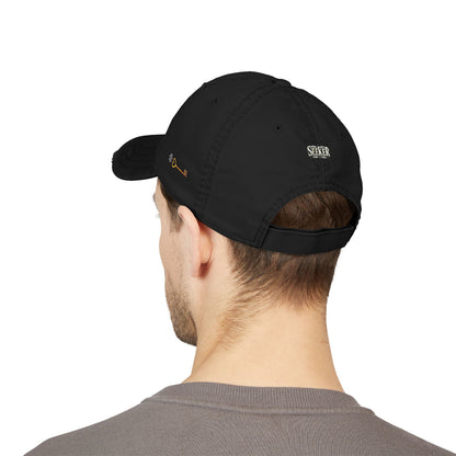 Seeker Embroidered Distressed Dad Hat — Vintage Faith Baseball Cap