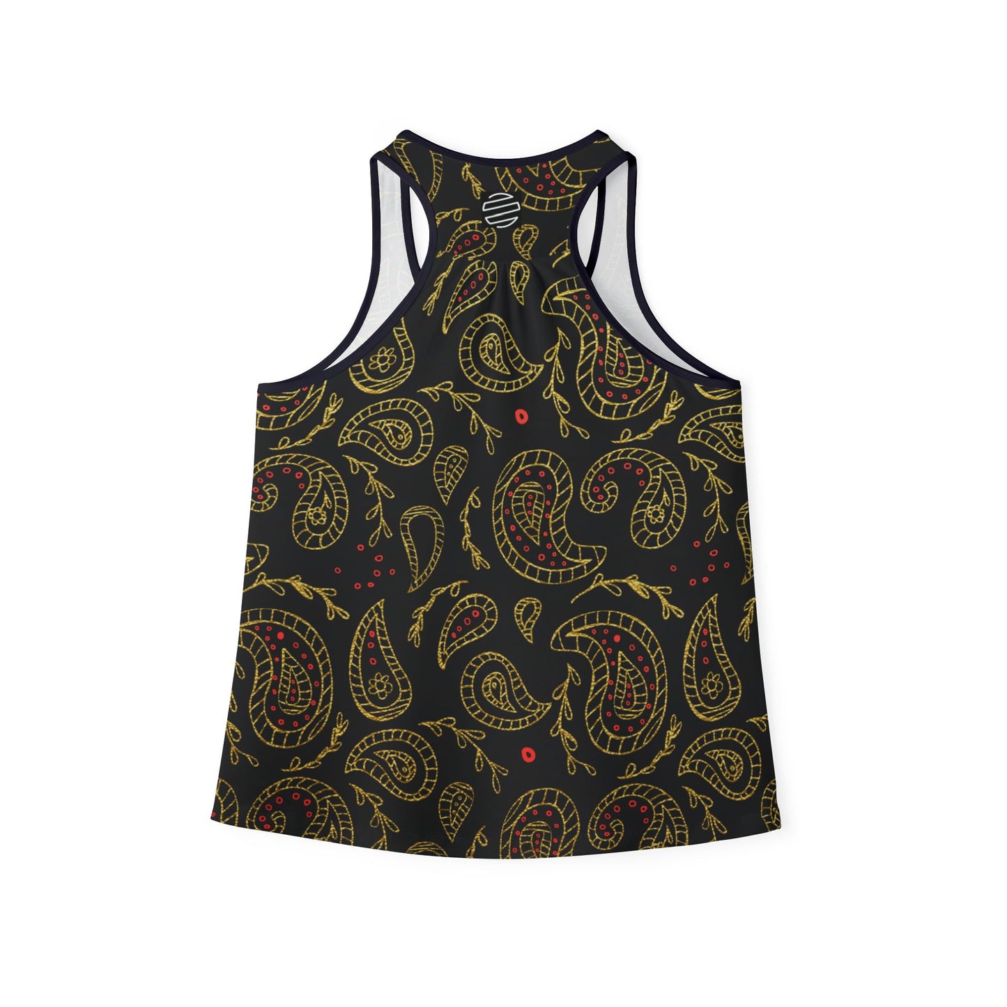 Women's Boho Black & Gold Tank Top