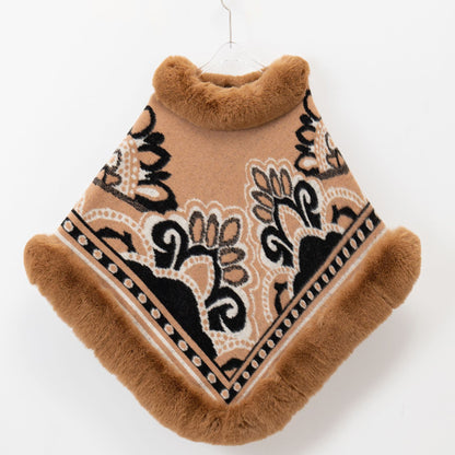 Women's Warm Knit Shawl Scarf for Autumn Winter