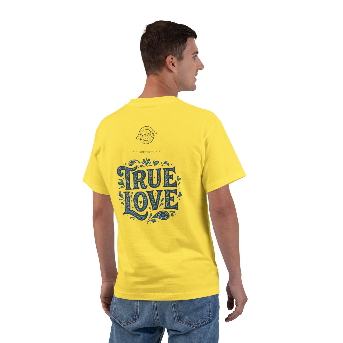 Soulful True Love Portrait T-Shirt — Romantic Couple Graphic Tee