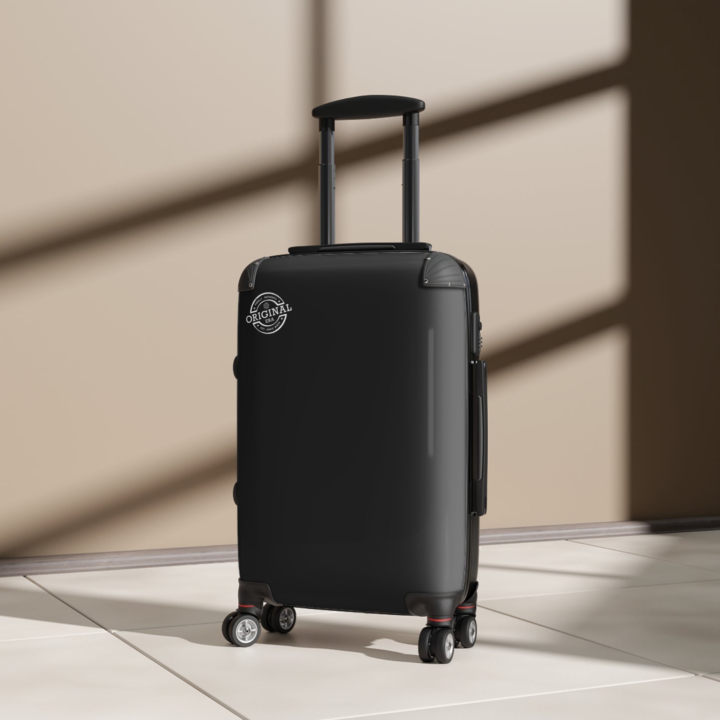 Classic Black Carry-On Suitcase – Lightweight Hardshell Travel Luggage with Spinner Wheels