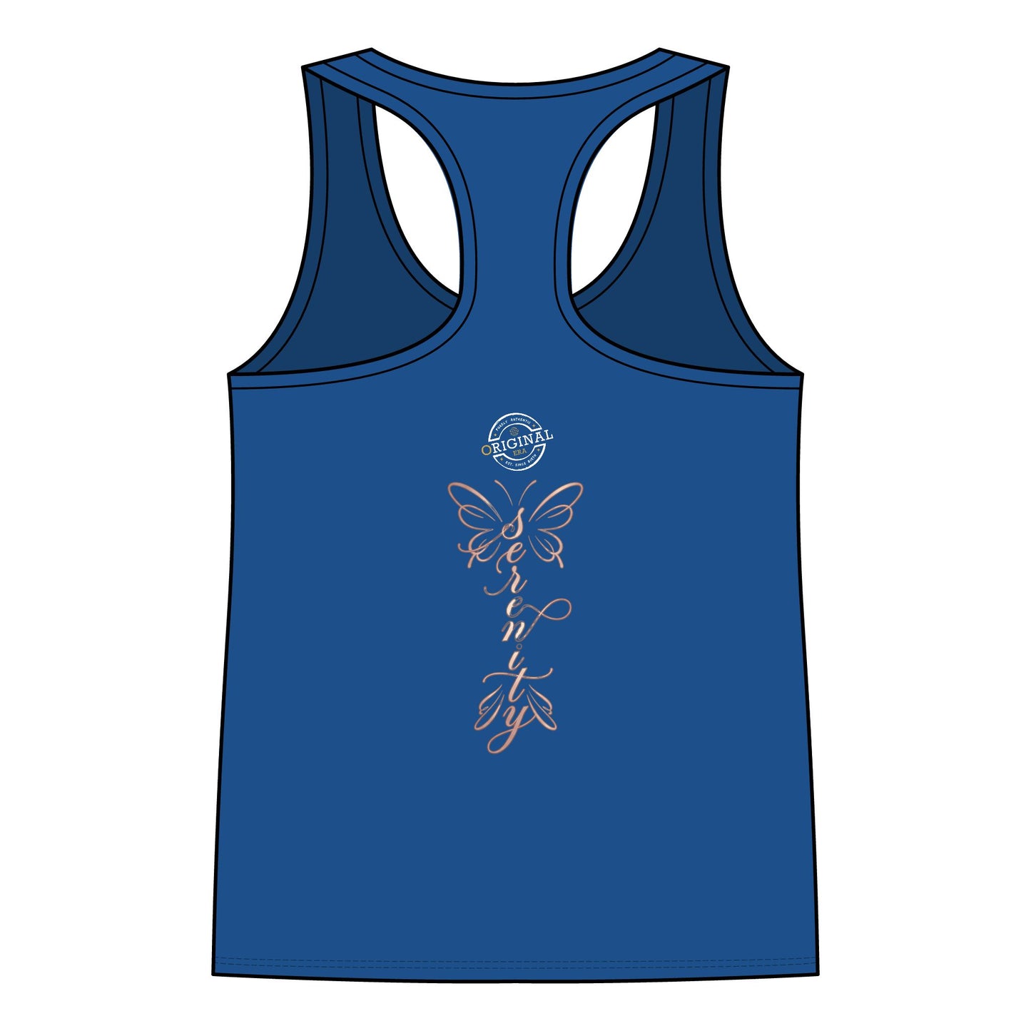 Women's Racerback Tank Top — Delicate Butterfly Floral Yoga Tank