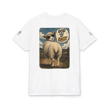 Lost & Found Sheep Graphic T-Shirt — “God Has My Back” Humble Collection