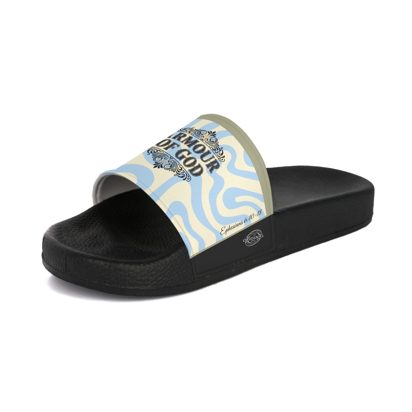 'Armour of God' Retro Wave Women's Slide Sandals