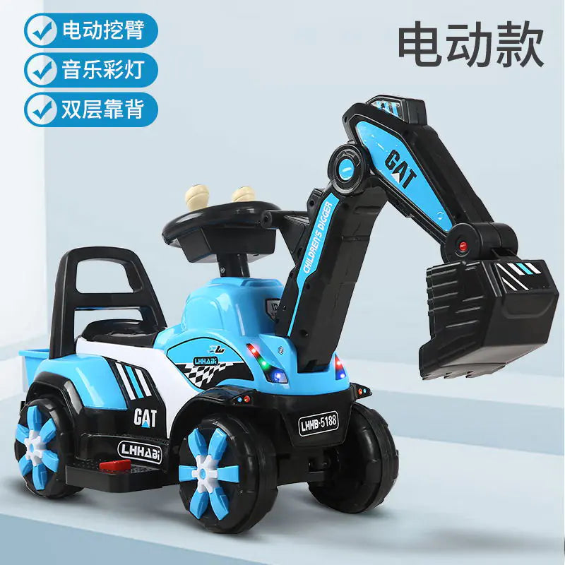 Electric Excavator Toy for Kids Aged 1-3 Years