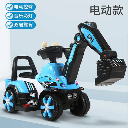 Electric Excavator Toy for Kids Aged 1-3 Years