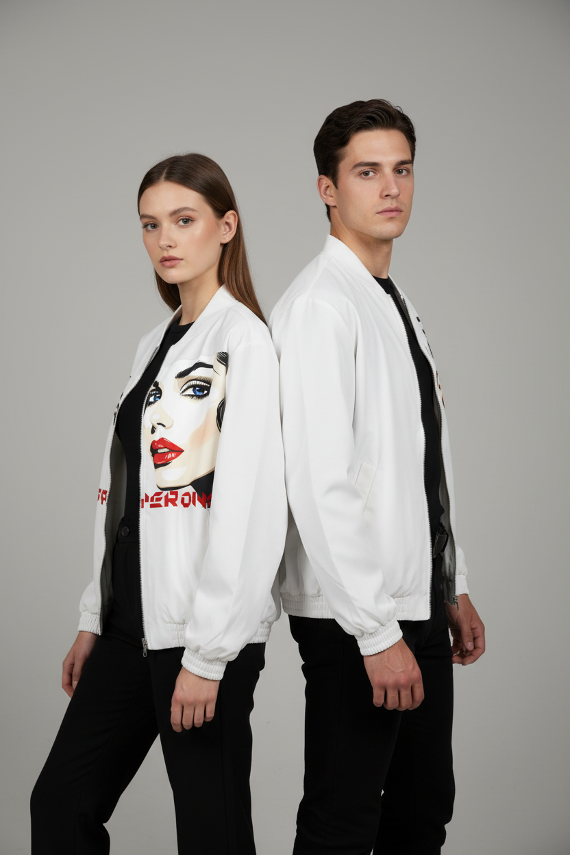 Stand Collar Bomber Jacket